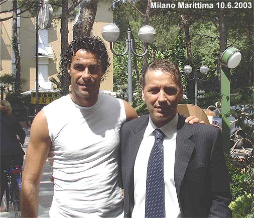 Col giocatore del Torino Galante